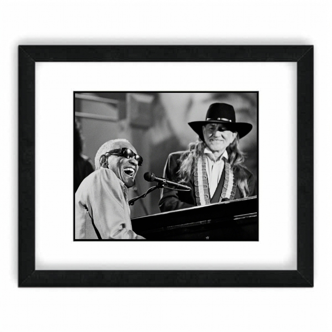 Ray Charles and Willie Nelson - Scott Newton Print