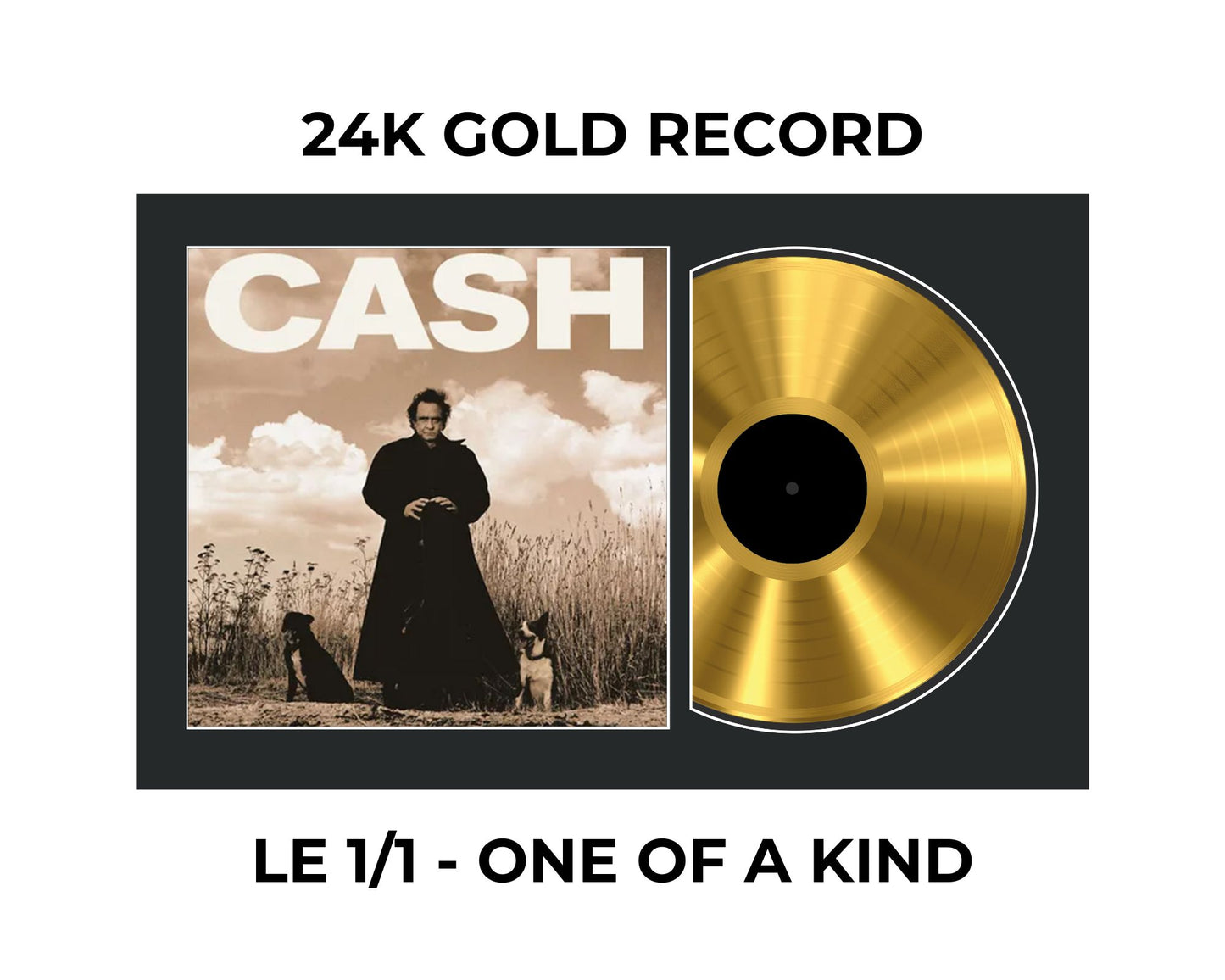 Johnny Cash: American Recordings - 24 Karat Gold Record