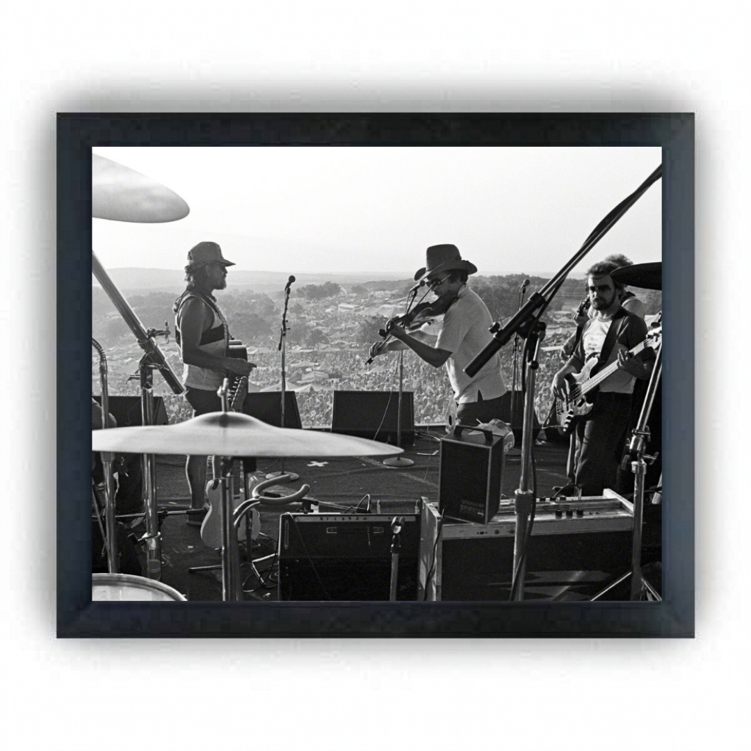 Willie Nelson and Merle Haggard - Scott Newton Print