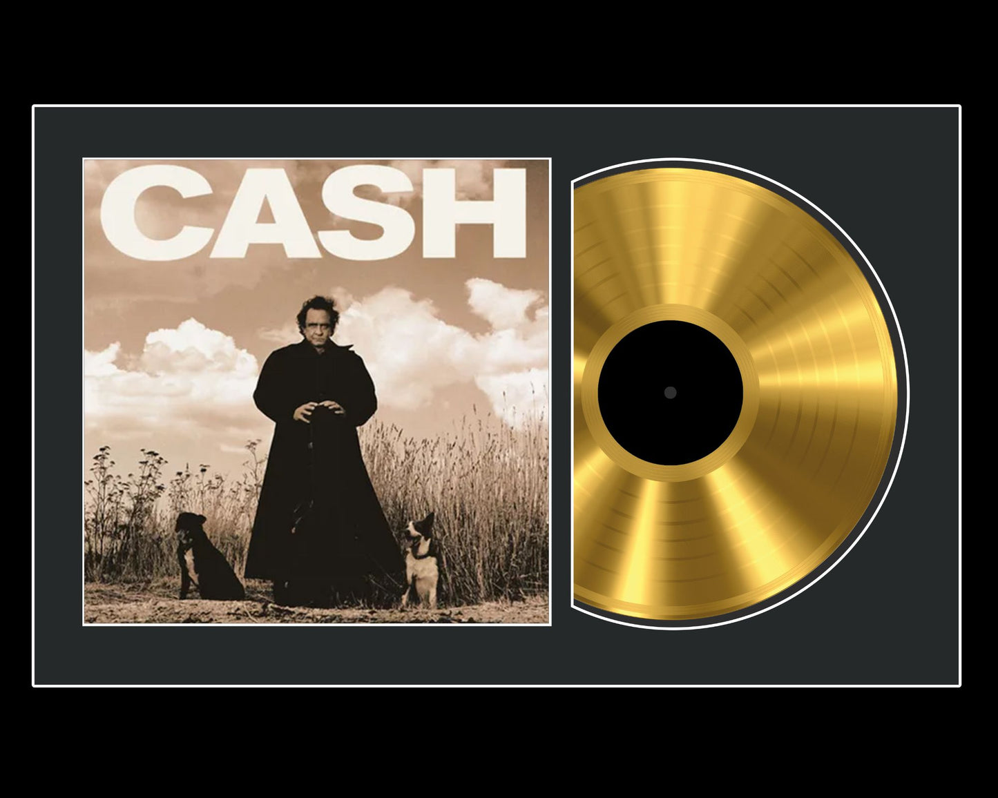 Johnny Cash: American Recordings - 24 Karat Gold Record