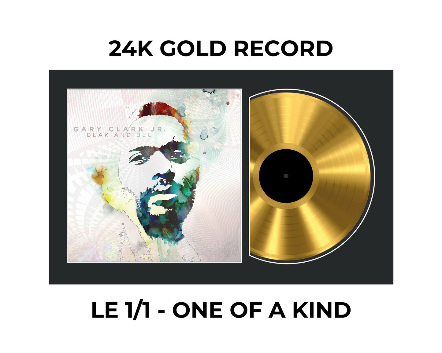 Gary Clark Jr: Black and Blu - Signed 24 Karat Gold Record