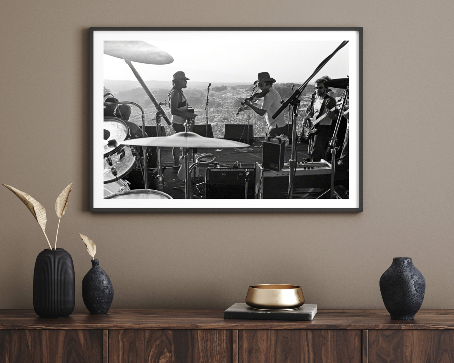 Willie Nelson and Merle Haggard - Scott Newton Print