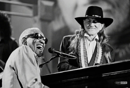 Ray Charles and Willie Nelson - Scott Newton Print