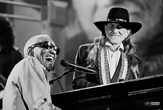 Ray Charles and Willie Nelson - Scott Newton Print