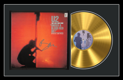 U2 Live: Under a Blood Red Sky - Signed 24 Karat Gold Record